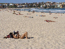 & hanging out on Bondi beach